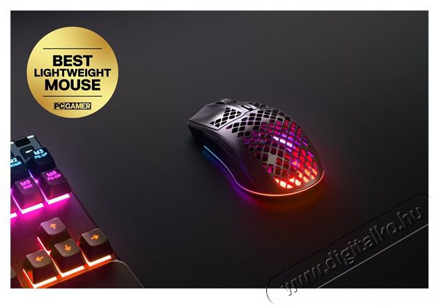 STEELSERIES Aerox 3 (2022) Onyx wireless fekete optikai gamer eg&eacute;r Iroda &eacute;s sz&aacute;m&iacute;t&aacute;stechnika - Eg&eacute;r - Vezet&eacute;k n&eacute;lk&uuml;li eg&eacute;r - 396012