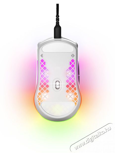 STEELSERIES Aerox 3 (2022) Snow feh&eacute;r optikai gamer eg&eacute;r Iroda &eacute;s sz&aacute;m&iacute;t&aacute;stechnika - Eg&eacute;r - Vezet&eacute;kes eg&eacute;r - 396049