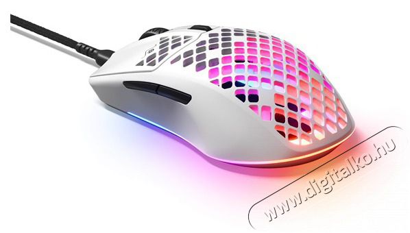 STEELSERIES Aerox 3 (2022) Snow feh&eacute;r optikai gamer eg&eacute;r Iroda &eacute;s sz&aacute;m&iacute;t&aacute;stechnika - Eg&eacute;r - Vezet&eacute;kes eg&eacute;r - 396049