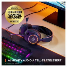 STEELSERIES Arctis Nova 3 fekete gamer headset Audio-Video / Hifi / Multim&eacute;dia - F&uuml;l &eacute;s Fejhallgat&oacute;k - Fejhallgat&oacute; mikrofonnal / headset - 457496