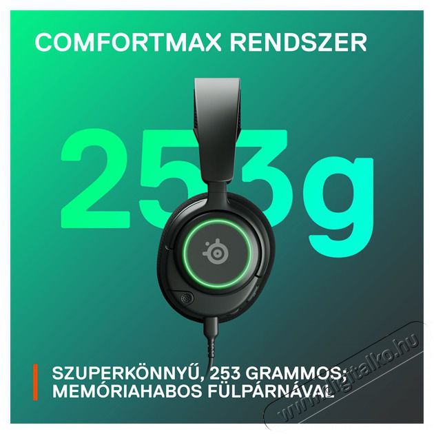 STEELSERIES Arctis Nova 3 fekete gamer headset Audio-Video / Hifi / Multim&eacute;dia - F&uuml;l &eacute;s Fejhallgat&oacute;k - Fejhallgat&oacute; mikrofonnal / headset - 457496