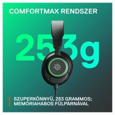 STEELSERIES Arctis Nova 3 fekete gamer headset Audio-Video / Hifi / Multim&eacute;dia - F&uuml;l &eacute;s Fejhallgat&oacute;k - Fejhallgat&oacute; mikrofonnal / headset - 457496