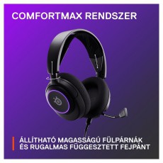 STEELSERIES Arctis Nova 3 fekete gamer headset Audio-Video / Hifi / Multim&eacute;dia - F&uuml;l &eacute;s Fejhallgat&oacute;k - Fejhallgat&oacute; mikrofonnal / headset - 457496