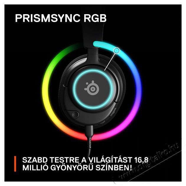 STEELSERIES Arctis Nova 3 fekete gamer headset Audio-Video / Hifi / Multim&eacute;dia - F&uuml;l &eacute;s Fejhallgat&oacute;k - Fejhallgat&oacute; mikrofonnal / headset - 457496