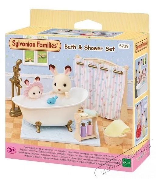 Sylvanian Families F&uuml;rdőszobaszett f&uuml;rdők&aacute;ddal &eacute;s zuhanyz&oacute;val H&aacute;ztart&aacute;s / Otthon / K&uuml;lt&eacute;r - J&aacute;t&eacute;k / Sport - J&aacute;t&eacute;kfigura - 532291
