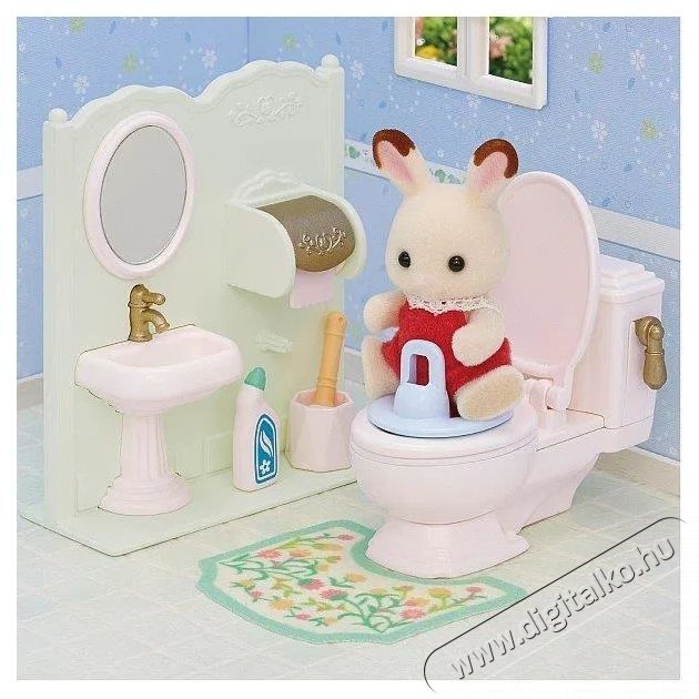 Sylvanian Families F&uuml;rdőszobaszett WC-vel H&aacute;ztart&aacute;s / Otthon / K&uuml;lt&eacute;r - J&aacute;t&eacute;k / Sport - J&aacute;t&eacute;kfigura - 532288