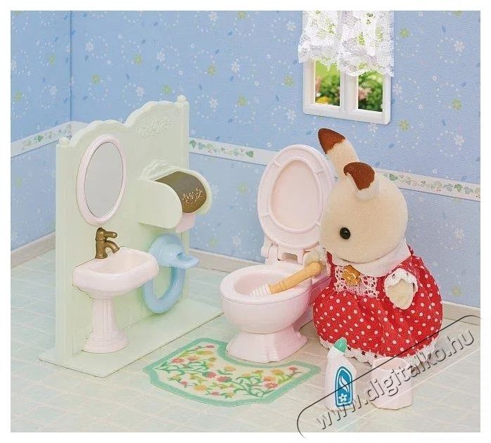 Sylvanian Families F&uuml;rdőszobaszett WC-vel H&aacute;ztart&aacute;s / Otthon / K&uuml;lt&eacute;r - J&aacute;t&eacute;k / Sport - J&aacute;t&eacute;kfigura - 532288
