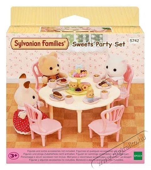 Sylvanian Families Party k&eacute;szlet &eacute;dess&eacute;gekkel H&aacute;ztart&aacute;s / Otthon / K&uuml;lt&eacute;r - J&aacute;t&eacute;k / Sport - J&aacute;t&eacute;kfigura - 532292