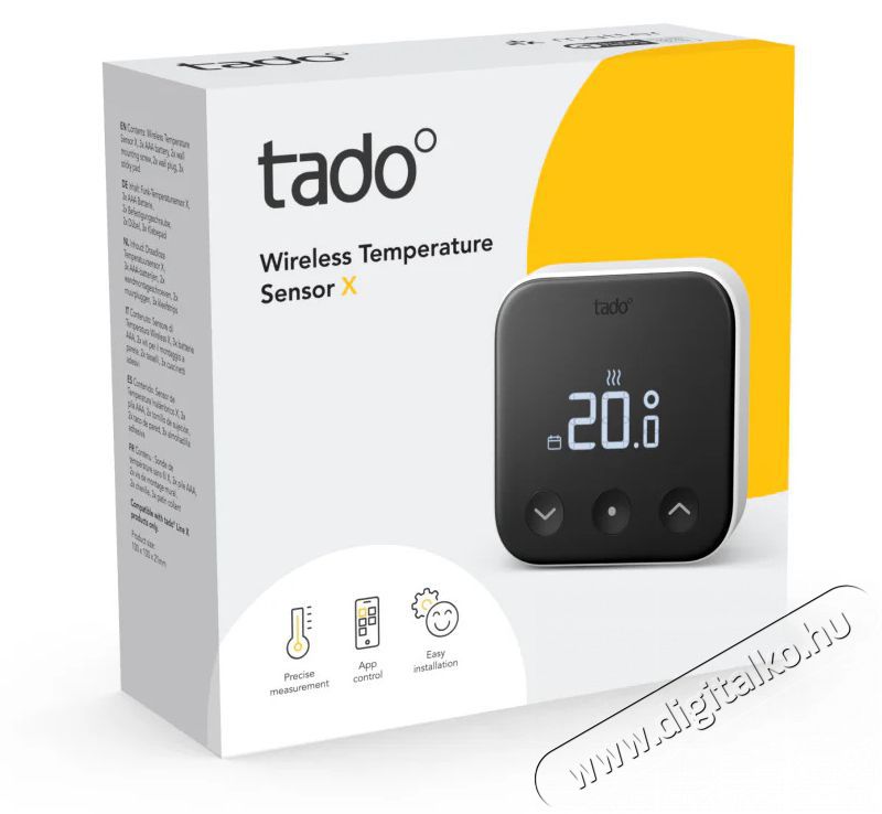 Tado X vezet&eacute;k n&eacute;lk&uuml;li hőm&eacute;rs&eacute;klet-&eacute;rz&eacute;kelő H&aacute;ztart&aacute;s / Otthon / K&uuml;lt&eacute;r - Okos otthon - Kieg&eacute;sz&iacute;tő - 508234