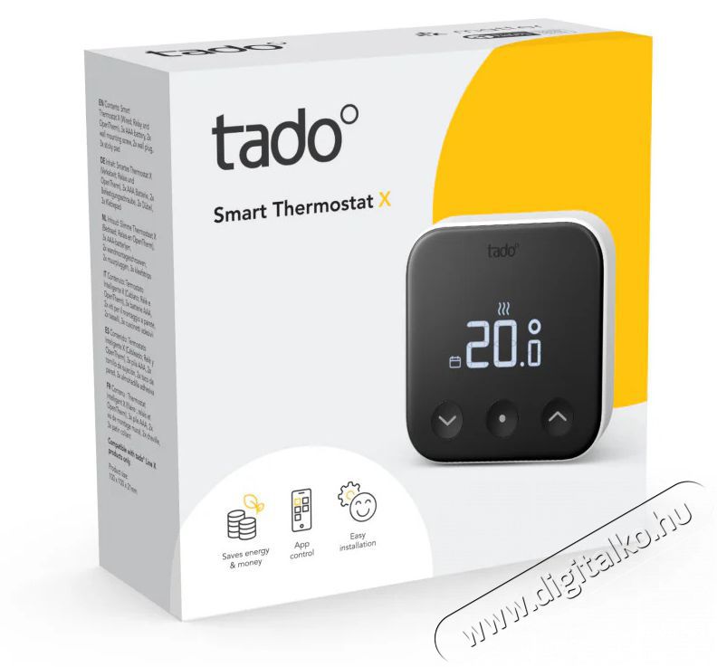 Tado X vezet&eacute;kes okos termoszt&aacute;t H&aacute;ztart&aacute;s / Otthon / K&uuml;lt&eacute;r - Okos otthon - Termoszt&aacute;t - 508228