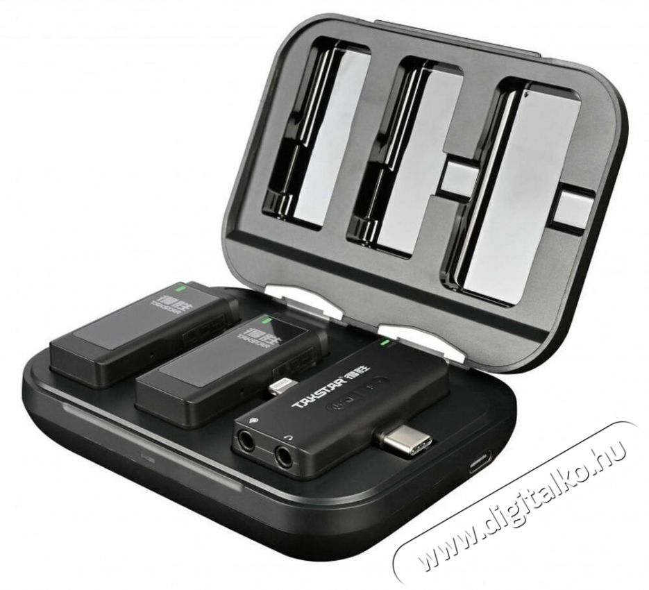 Takstar V4 Dual Wireless Video Microphone (OTG) Fot&oacute;-Vide&oacute; kieg&eacute;sz&iacute;tők - Mikrofon - Fot&oacute;-vide&oacute; mikrofon - 526269