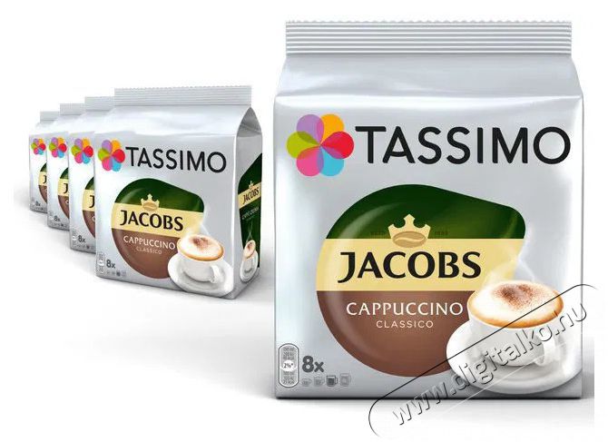 TASSIMO Jacobs Cappuccino KARTON Konyhai term&eacute;kek - K&aacute;v&eacute;főző / k&aacute;v&eacute;&ouml;rlő / kieg&eacute;sz&iacute;tő - K&aacute;v&eacute; kapszula / pod / szemes / őr&ouml;lt k&aacute;v&eacute; - 503786