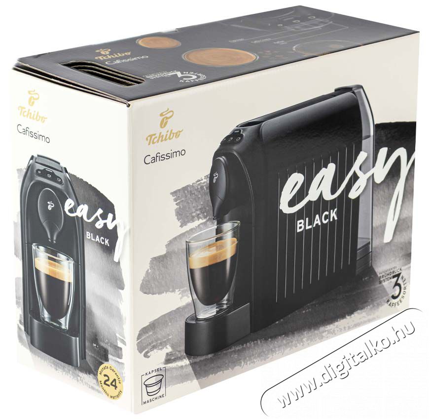 Tchibo Cafissimo Easy kapszul&aacute;s k&aacute;v&eacute;főző - fekete Konyhai term&eacute;kek - K&aacute;v&eacute;főző / k&aacute;v&eacute;&ouml;rlő / kieg&eacute;sz&iacute;tő - Kapszul&aacute;s / podos k&aacute;v&eacute;főző - 353442
