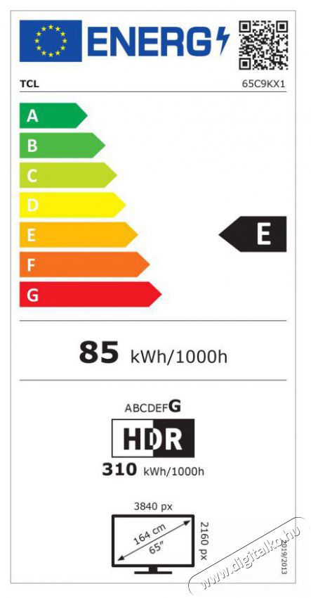 TCL 65C9K Telev&iacute;zi&oacute;k - LED telev&iacute;zi&oacute; - UHD 4K felbont&aacute;s&uacute; - 512470