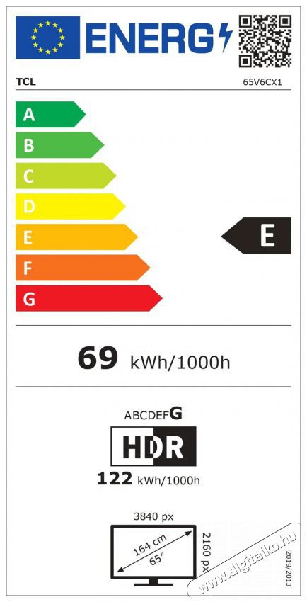 TCL 65V6C Telev&iacute;zi&oacute;k - LED telev&iacute;zi&oacute; - UHD 4K felbont&aacute;s&uacute; - 512480