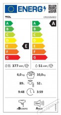 TCL CP2210SA0CZ el&ouml;lt&ouml;ltős mos&oacute;g&eacute;p H&aacute;ztart&aacute;s / Otthon / K&uuml;lt&eacute;r - Mos&oacute;g&eacute;p / sz&aacute;r&iacute;t&oacute;g&eacute;p - El&ouml;lt&ouml;ltős norm&aacute;l (60cm-ig) mos&oacute;g&eacute;p - 518090