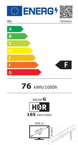 TCL 55C6KS QD-Mini LED 60Hz Google Smart telev&iacute;zi&oacute; Telev&iacute;zi&oacute;k - LED telev&iacute;zi&oacute; - UHD 4K felbont&aacute;s&uacute; - 530318