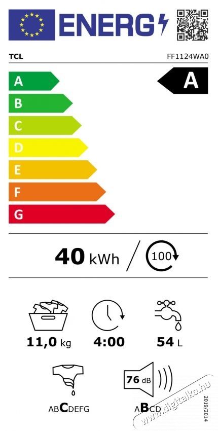 TCL FF1124SA0 mos&oacute;g&eacute;p H&aacute;ztart&aacute;s / Otthon / K&uuml;lt&eacute;r - Mos&oacute;g&eacute;p / sz&aacute;r&iacute;t&oacute;g&eacute;p - El&ouml;lt&ouml;ltős mos&oacute;g&eacute;p (be&eacute;p&iacute;thető) - 535786