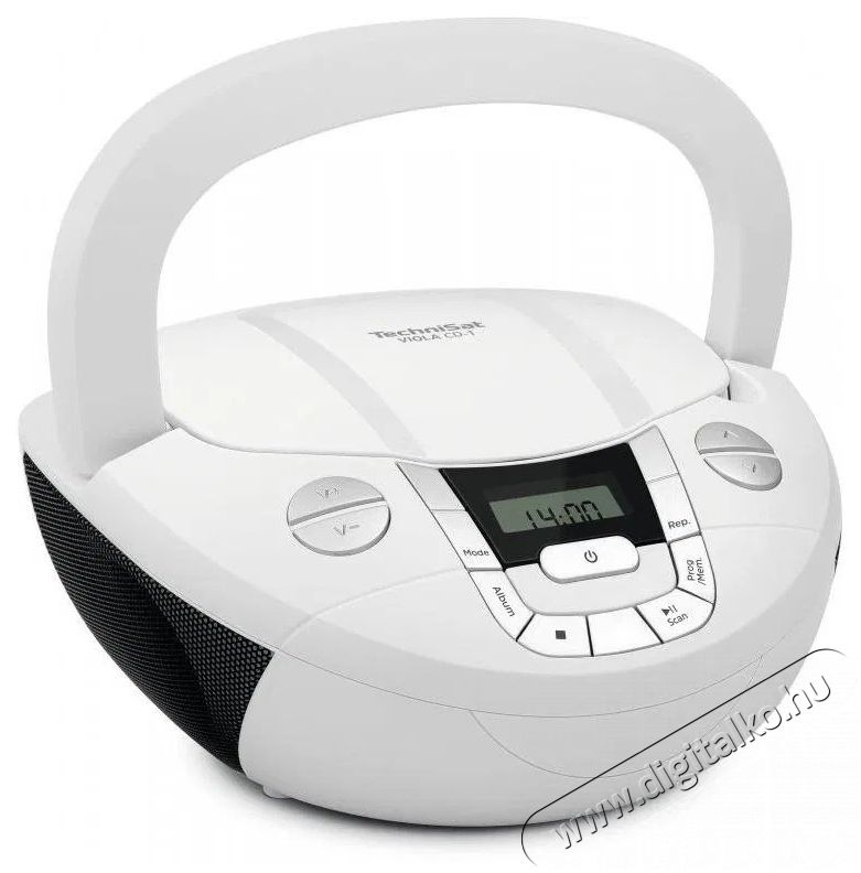 TechniSat VIOLA CD-1, feh&eacute;r Audio-Video / Hifi / Multim&eacute;dia - Hordozhat&oacute; CD / DVD / Multim&eacute;dia k&eacute;sz&uuml;l&eacute;k - Hordozhat&oacute; CD / Multim&eacute;dia r&aacute;di&oacute;magn&oacute; / Boombox - 526296