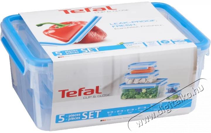 Tefal K3029012 N&eacute;gyzetes t&aacute;rol&oacute; szett - 5db Konyhai term&eacute;kek - Ed&eacute;ny - &Eacute;telt&aacute;rol&oacute; - 362382