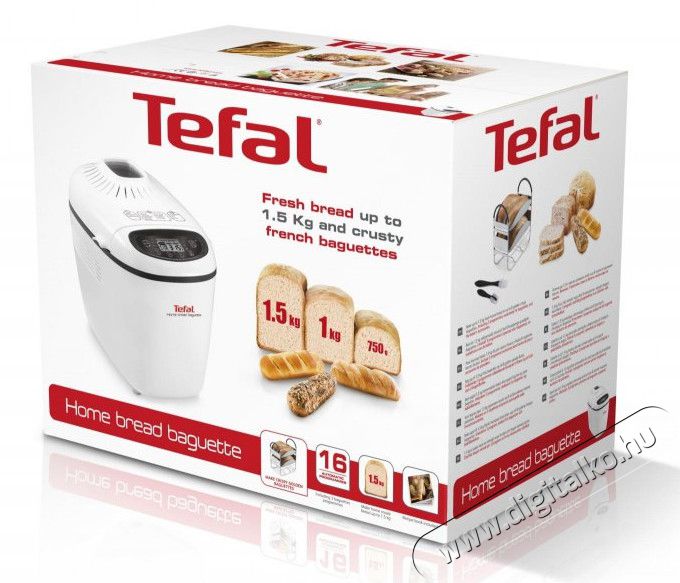Tefal PF610138 Home Bread Baguettes keny&eacute;rs&uuml;tő Konyhai term&eacute;kek - Konyhai kisg&eacute;p (s&uuml;t&eacute;s / főz&eacute;s / hűt&eacute;s / &eacute;telk&eacute;sz&iacute;t&eacute;s) - Keny&eacute;rs&uuml;tő - 294791