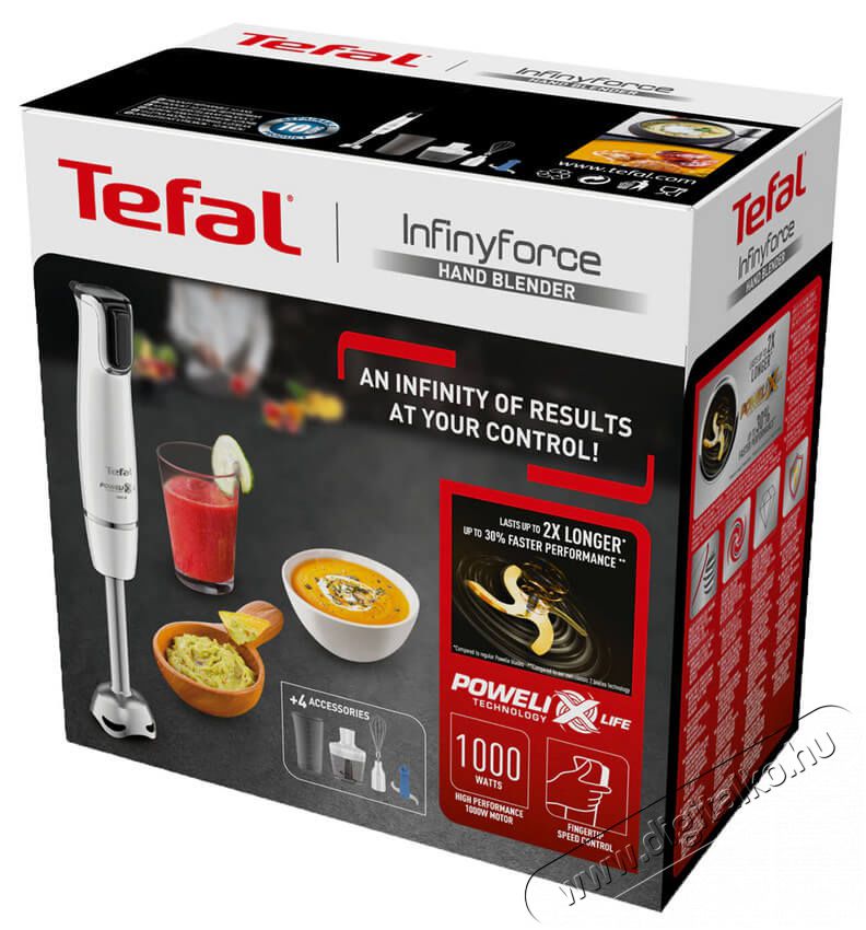 Tefal HB944138 Infiny Force botmixer szett Konyhai term&eacute;kek - Konyhai kisg&eacute;p (elők&eacute;sz&iacute;t&eacute;s / feldolgoz&aacute;s) - Botmixer - 366970