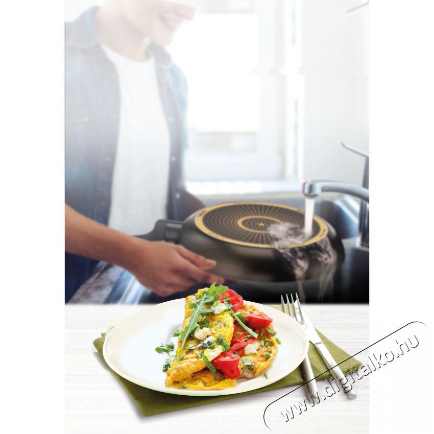 Tefal B5560553 Simple Cook serpenyő - 26 cm Konyhai term&eacute;kek - Ed&eacute;ny - Serpenyő - 372195