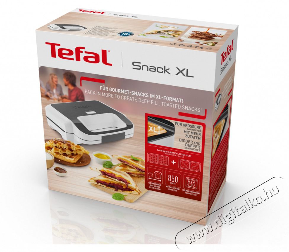 Tefal SW701110 szendvicss&uuml;tő Konyhai term&eacute;kek - Konyhai kisg&eacute;p (s&uuml;t&eacute;s / főz&eacute;s / hűt&eacute;s / &eacute;telk&eacute;sz&iacute;t&eacute;s) - Melegszendvics / gofri s&uuml;tő - 373397