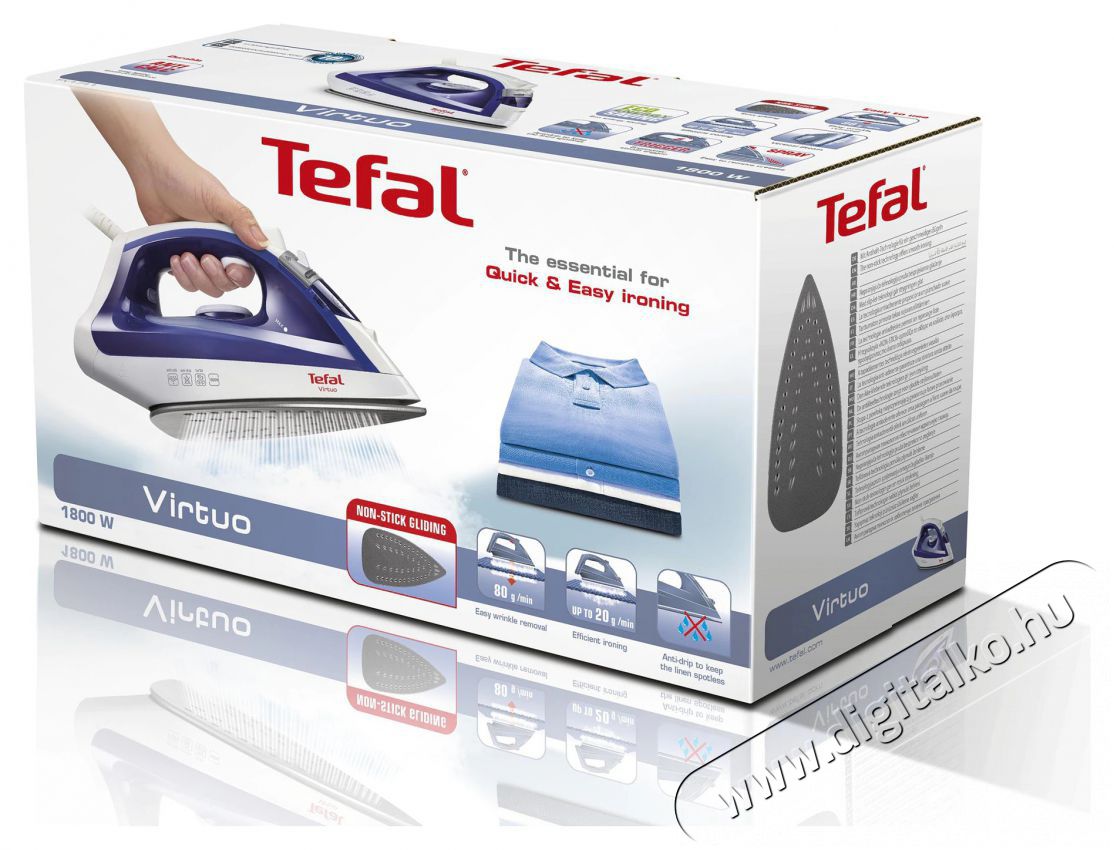 Tefal FV1711E0 Steam Iron Virtuo vasal&oacute; H&aacute;ztart&aacute;s / Otthon / K&uuml;lt&eacute;r - Vasal&oacute; - Vasal&oacute; - 373204