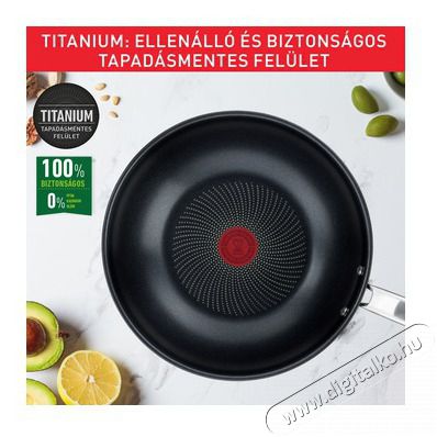 Tefal B8171944 Intuition Wok serpenyő 28cm Konyhai term&eacute;kek - Ed&eacute;ny - Wok serpenyő - 383004