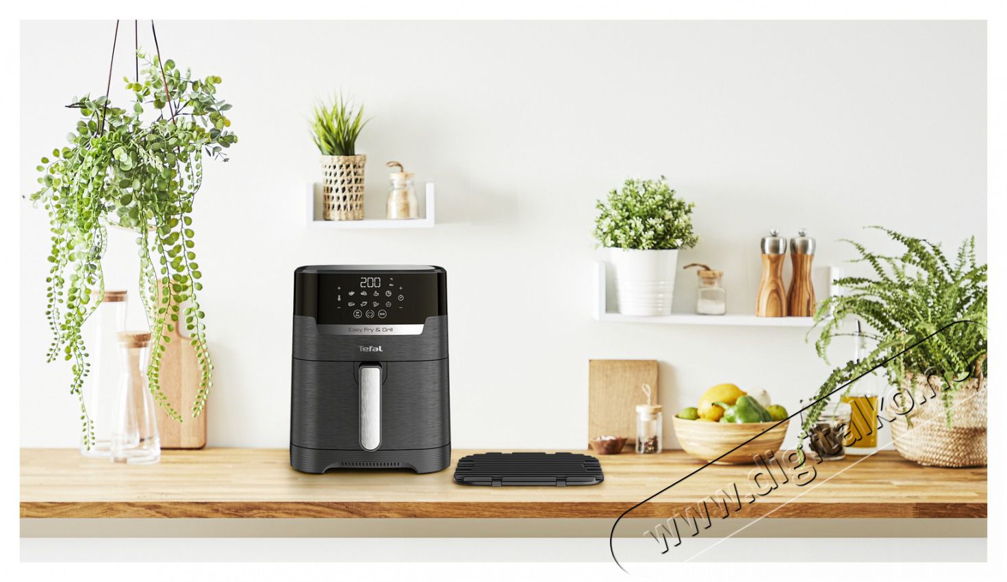 Tefal EY505815 Forr&oacute;levegős fritőz Konyhai term&eacute;kek - Konyhai kisg&eacute;p (s&uuml;t&eacute;s / főz&eacute;s / hűt&eacute;s / &eacute;telk&eacute;sz&iacute;t&eacute;s) - L&eacute;gkever&eacute;ses főzőg&eacute;p / elektromos kukta / multifunkci&oacute;s s&uuml;tő - 381723