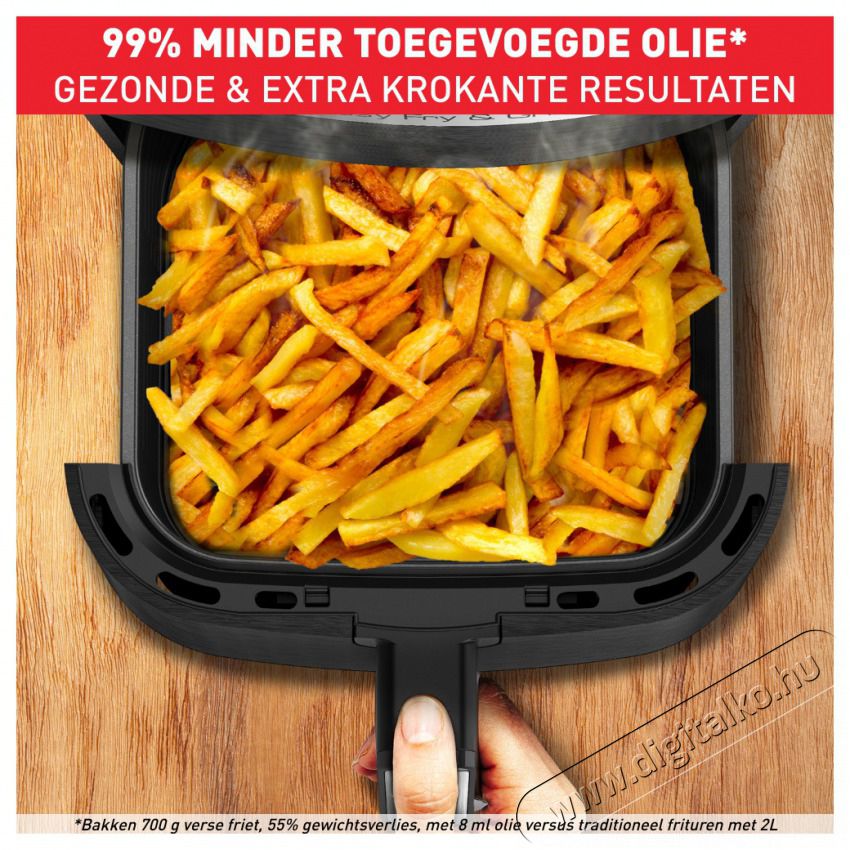 Tefal EY505815 Forr&oacute;levegős fritőz Konyhai term&eacute;kek - Konyhai kisg&eacute;p (s&uuml;t&eacute;s / főz&eacute;s / hűt&eacute;s / &eacute;telk&eacute;sz&iacute;t&eacute;s) - L&eacute;gkever&eacute;ses főzőg&eacute;p / elektromos kukta / multifunkci&oacute;s s&uuml;tő - 381723