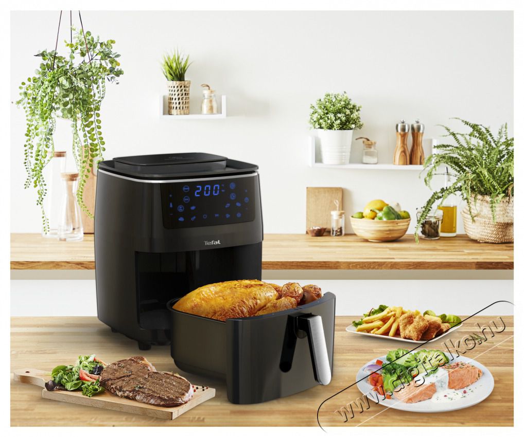 Tefal FW201815 Forr&oacute;levegős fritőz Konyhai term&eacute;kek - Konyhai kisg&eacute;p (s&uuml;t&eacute;s / főz&eacute;s / hűt&eacute;s / &eacute;telk&eacute;sz&iacute;t&eacute;s) - L&eacute;gkever&eacute;ses főzőg&eacute;p / elektromos kukta / multifunkci&oacute;s s&uuml;tő - 382365