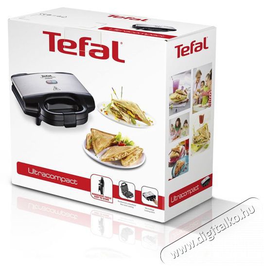 Tefal SM155212 Ultracompact szendvicss&uuml;tő Konyhai term&eacute;kek - Konyhai kisg&eacute;p (s&uuml;t&eacute;s / főz&eacute;s / hűt&eacute;s / &eacute;telk&eacute;sz&iacute;t&eacute;s) - Melegszendvics / gofri s&uuml;tő - 373398