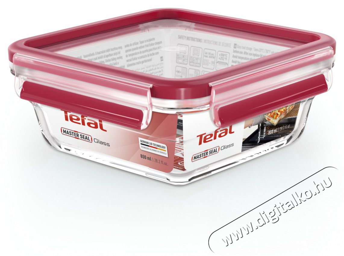 Tefal N1041410 N&eacute;gysz&ouml;gletű &uuml;veg t&aacute;rol&oacute;ed&eacute;ny  0,8 l Konyhai term&eacute;kek - Konyhai eszk&ouml;z - Egy&eacute;b konyhai eszk&ouml;z - 465237