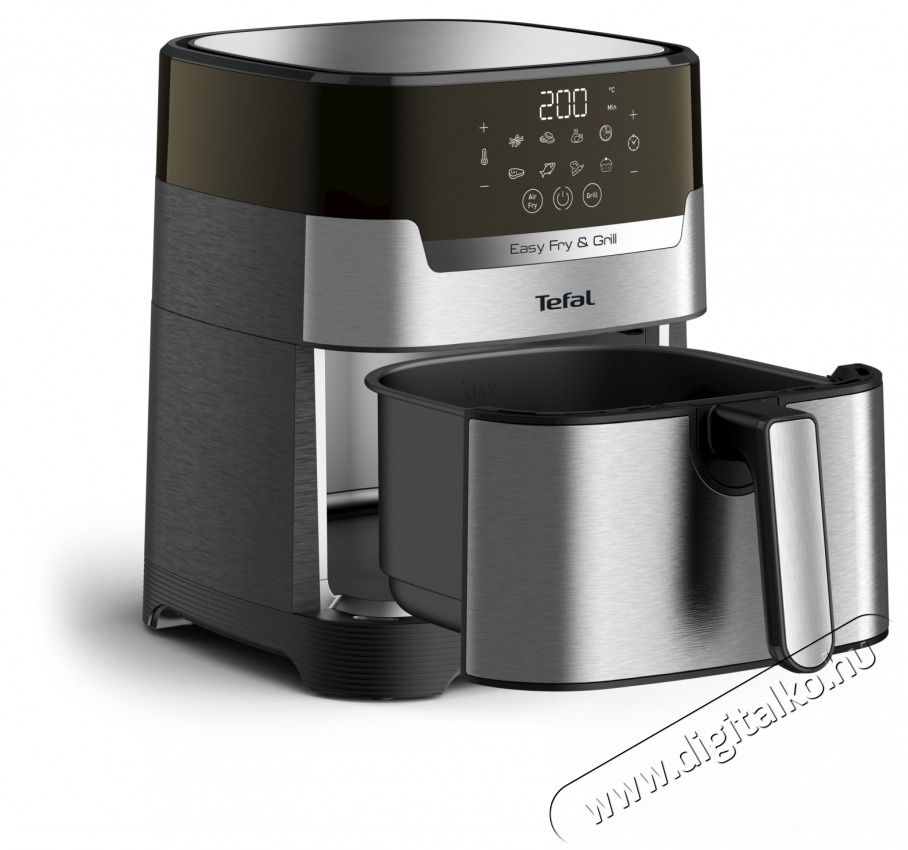 Tefal EY505D15 FORR&Oacute;LEVEGŐS OLAJS&Uuml;TŐ Konyhai term&eacute;kek - Konyhai kisg&eacute;p (s&uuml;t&eacute;s / főz&eacute;s / hűt&eacute;s / &eacute;telk&eacute;sz&iacute;t&eacute;s) - L&eacute;gkever&eacute;ses főzőg&eacute;p / elektromos kukta / multifunkci&oacute;s s&uuml;tő - 470634