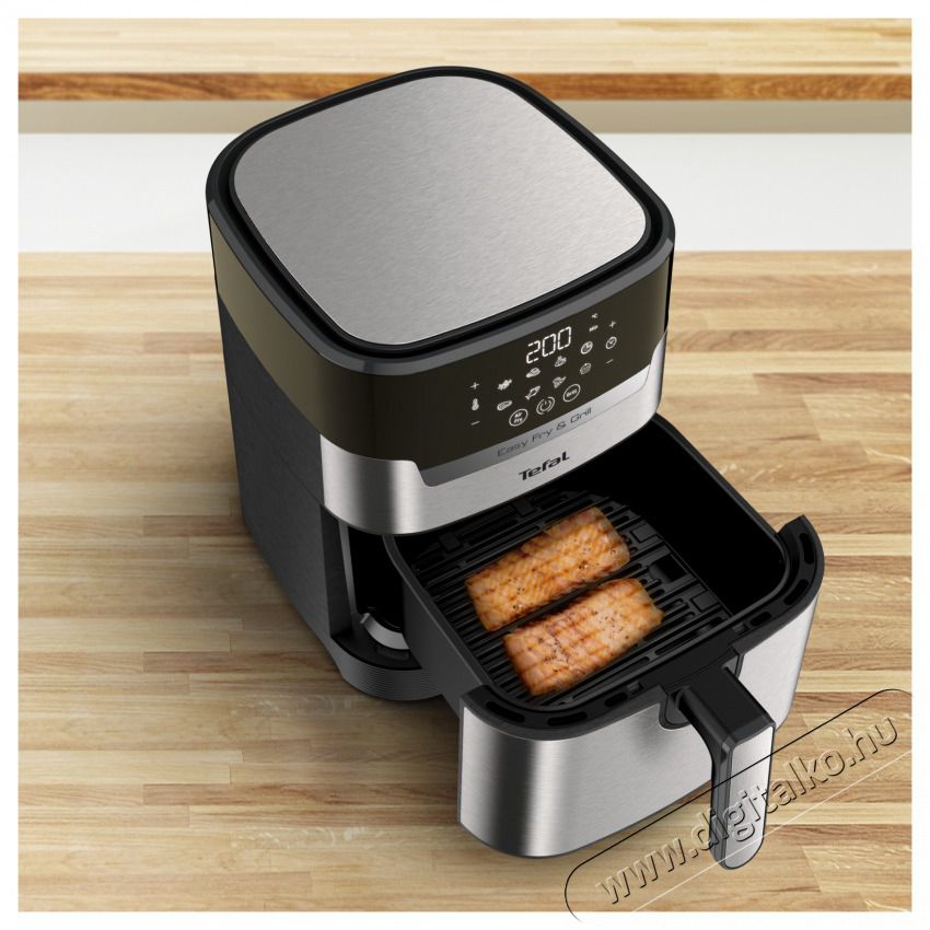 Tefal EY505D15 FORR&Oacute;LEVEGŐS OLAJS&Uuml;TŐ Konyhai term&eacute;kek - Konyhai kisg&eacute;p (s&uuml;t&eacute;s / főz&eacute;s / hűt&eacute;s / &eacute;telk&eacute;sz&iacute;t&eacute;s) - L&eacute;gkever&eacute;ses főzőg&eacute;p / elektromos kukta / multifunkci&oacute;s s&uuml;tő - 470634