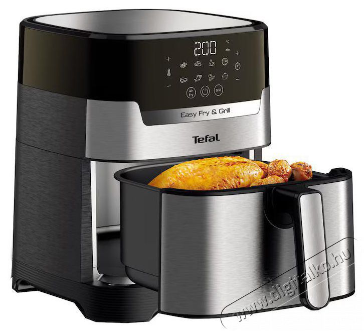 Tefal EY505D15 FORR&Oacute;LEVEGŐS OLAJS&Uuml;TŐ Konyhai term&eacute;kek - Konyhai kisg&eacute;p (s&uuml;t&eacute;s / főz&eacute;s / hűt&eacute;s / &eacute;telk&eacute;sz&iacute;t&eacute;s) - L&eacute;gkever&eacute;ses főzőg&eacute;p / elektromos kukta / multifunkci&oacute;s s&uuml;tő - 470634