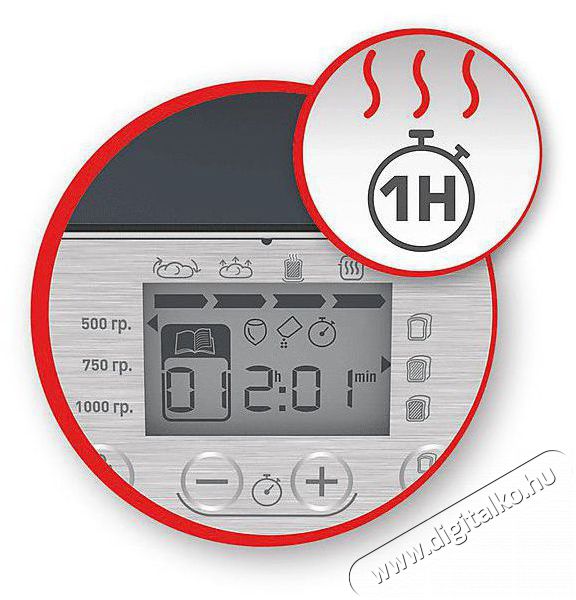 Tefal PF250135 KENY&Eacute;RS&Uuml;TŐG&Eacute;P Konyhai term&eacute;kek - Konyhai kisg&eacute;p (s&uuml;t&eacute;s / főz&eacute;s / hűt&eacute;s / &eacute;telk&eacute;sz&iacute;t&eacute;s) - Keny&eacute;rs&uuml;tő - 465513