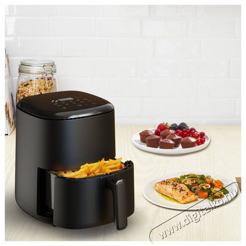 Tefal EY145810 Easy Fry Compact fekete 3 L forr&oacute;levegős s&uuml;tő Konyhai term&eacute;kek - Konyhai kisg&eacute;p (s&uuml;t&eacute;s / főz&eacute;s / hűt&eacute;s / &eacute;telk&eacute;sz&iacute;t&eacute;s) - L&eacute;gkever&eacute;ses főzőg&eacute;p / elektromos kukta / multifunkci&oacute;s s&uuml;tő - 501131