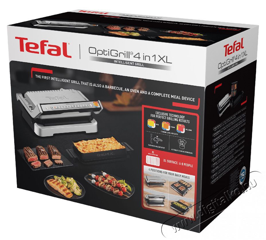 Tefal GC784D30 OptiGrill 4 az 1-ben XL tepsivel Konyhai term&eacute;kek - Konyhai kisg&eacute;p (s&uuml;t&eacute;s / főz&eacute;s / hűt&eacute;s / &eacute;telk&eacute;sz&iacute;t&eacute;s) - Kontakt grill s&uuml;tő / s&uuml;tőlap - 501342