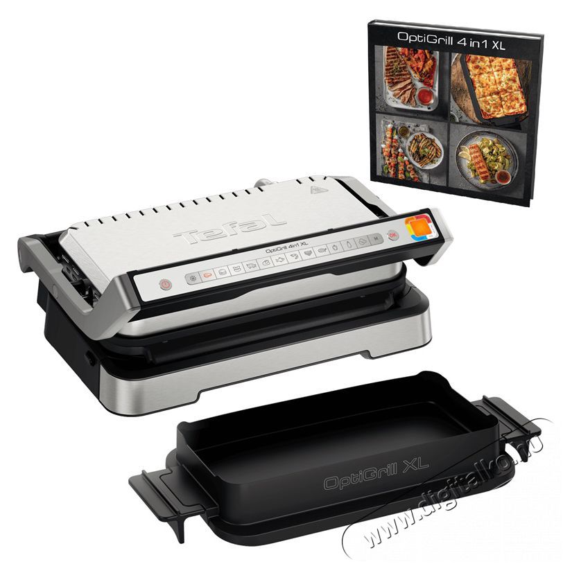 Tefal GC784D30 OptiGrill 4 az 1-ben XL tepsivel Konyhai term&eacute;kek - Konyhai kisg&eacute;p (s&uuml;t&eacute;s / főz&eacute;s / hűt&eacute;s / &eacute;telk&eacute;sz&iacute;t&eacute;s) - Kontakt grill s&uuml;tő / s&uuml;tőlap - 501342