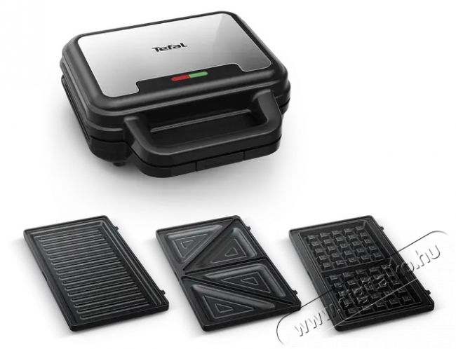 Tefal SW383D10 UltraCompact 3in1 szendvicss&uuml;tő Konyhai term&eacute;kek - Konyhai kisg&eacute;p (s&uuml;t&eacute;s / főz&eacute;s / hűt&eacute;s / &eacute;telk&eacute;sz&iacute;t&eacute;s) - Melegszendvics / gofri s&uuml;tő - 501366