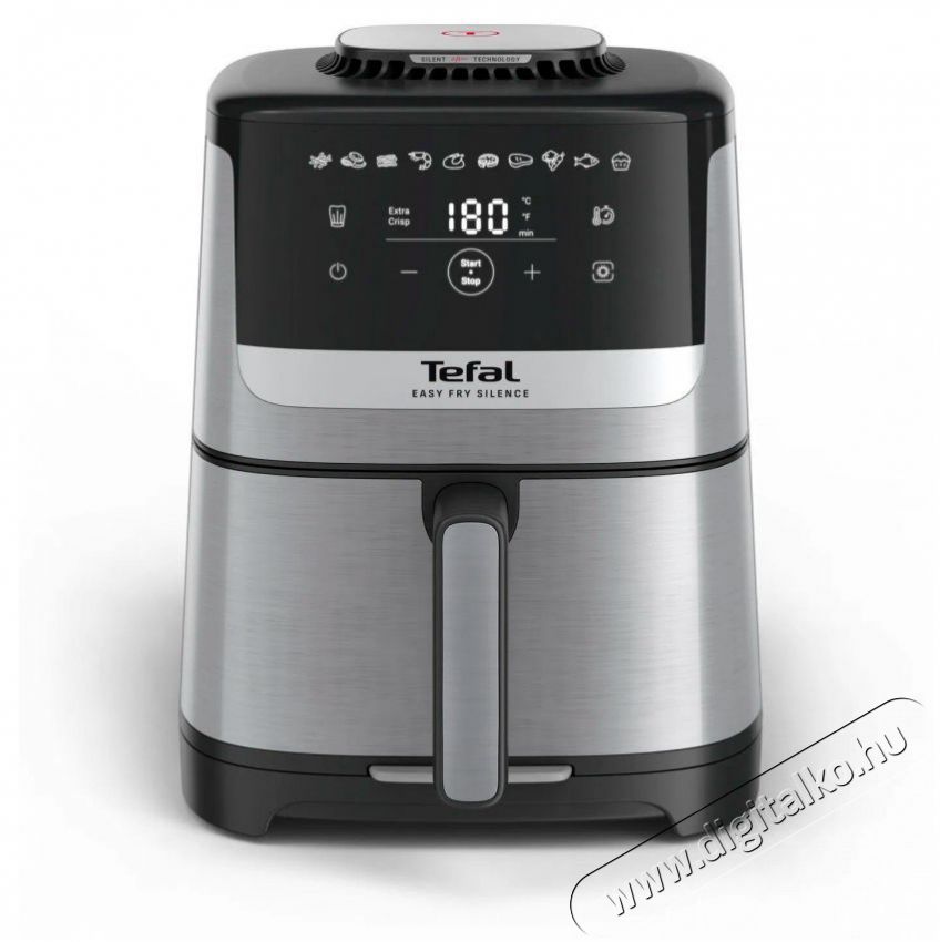 Tefal Easy Fry Silence EY552DE0 forr&oacute;levegős s&uuml;tő Konyhai term&eacute;kek - Konyhai kisg&eacute;p (s&uuml;t&eacute;s / főz&eacute;s / hűt&eacute;s / &eacute;telk&eacute;sz&iacute;t&eacute;s) - L&eacute;gkever&eacute;ses főzőg&eacute;p / elektromos kukta / multifunkci&oacute;s s&uuml;tő - 505786