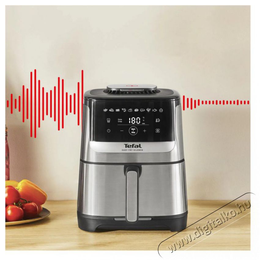 Tefal Easy Fry Silence EY552DE0 forr&oacute;levegős s&uuml;tő Konyhai term&eacute;kek - Konyhai kisg&eacute;p (s&uuml;t&eacute;s / főz&eacute;s / hűt&eacute;s / &eacute;telk&eacute;sz&iacute;t&eacute;s) - L&eacute;gkever&eacute;ses főzőg&eacute;p / elektromos kukta / multifunkci&oacute;s s&uuml;tő - 505786