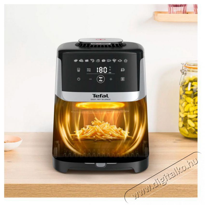 Tefal Easy Fry Silence EY552DE0 forr&oacute;levegős s&uuml;tő Konyhai term&eacute;kek - Konyhai kisg&eacute;p (s&uuml;t&eacute;s / főz&eacute;s / hűt&eacute;s / &eacute;telk&eacute;sz&iacute;t&eacute;s) - L&eacute;gkever&eacute;ses főzőg&eacute;p / elektromos kukta / multifunkci&oacute;s s&uuml;tő - 505786