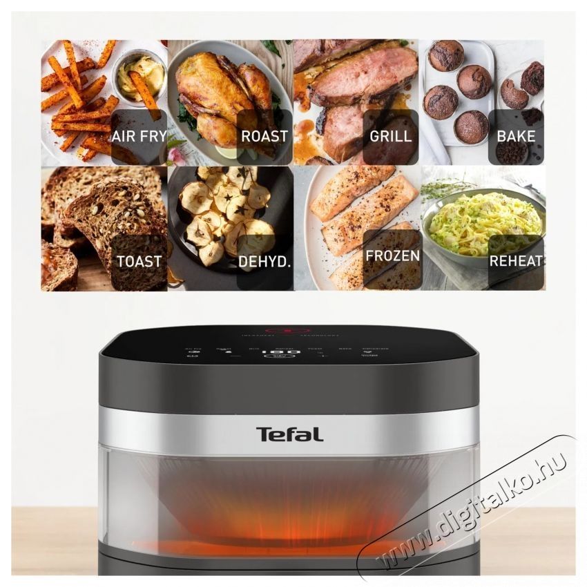 Tefal EY832HE0 Infrared Grey Airfryer Konyhai term&eacute;kek - Konyhai kisg&eacute;p (s&uuml;t&eacute;s / főz&eacute;s / hűt&eacute;s / &eacute;telk&eacute;sz&iacute;t&eacute;s) - Olajs&uuml;tő - 531212