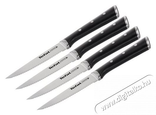 Tefal ICE FORCE 4x rozsdamentes ac&eacute;l steak k&eacute;s 11 cm Konyhai term&eacute;kek - &Eacute;tk&eacute;szlet - Evőeszk&ouml;z k&eacute;szlet - 520893