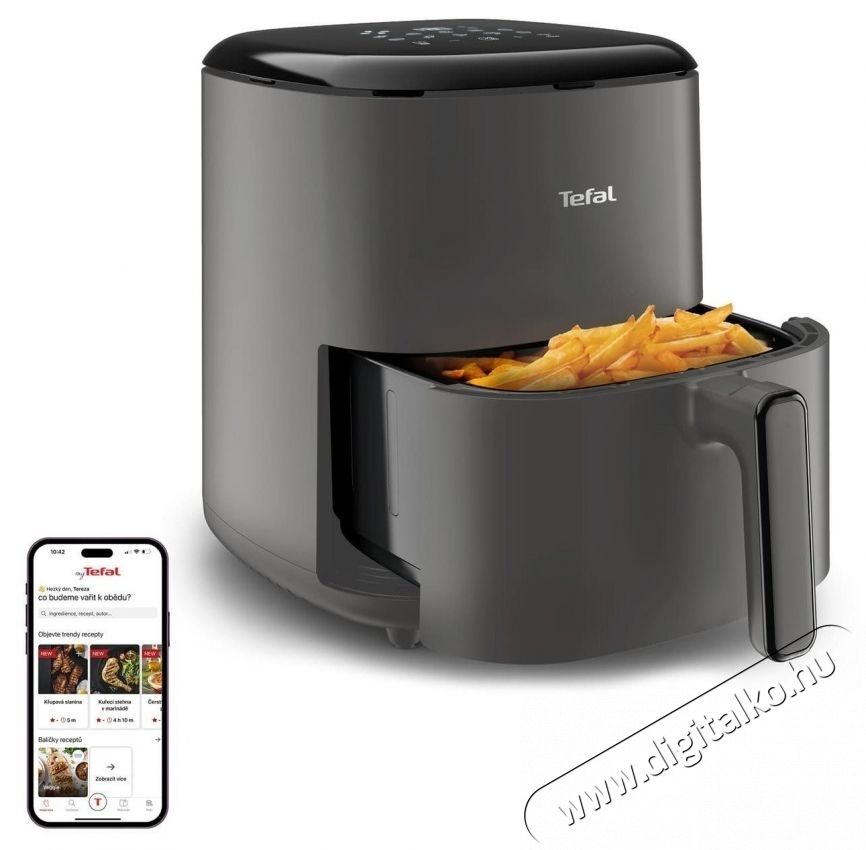 Tefal EY245H10 Easy Fry Max 5 l Grey Konyhai term&eacute;kek - Konyhai kisg&eacute;p (s&uuml;t&eacute;s / főz&eacute;s / hűt&eacute;s / &eacute;telk&eacute;sz&iacute;t&eacute;s) - Olajs&uuml;tő - 519225