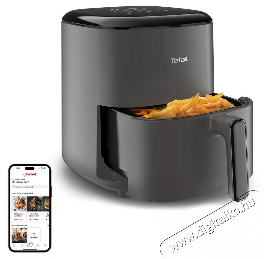 Tefal EY245H10 Easy Fry Max 5 l Grey Konyhai term&eacute;kek - Konyhai kisg&eacute;p (s&uuml;t&eacute;s / főz&eacute;s / hűt&eacute;s / &eacute;telk&eacute;sz&iacute;t&eacute;s) - Olajs&uuml;tő - 519225